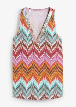 bonprix Shirts & Tops^Top mit Pailetten bunt bedruckt