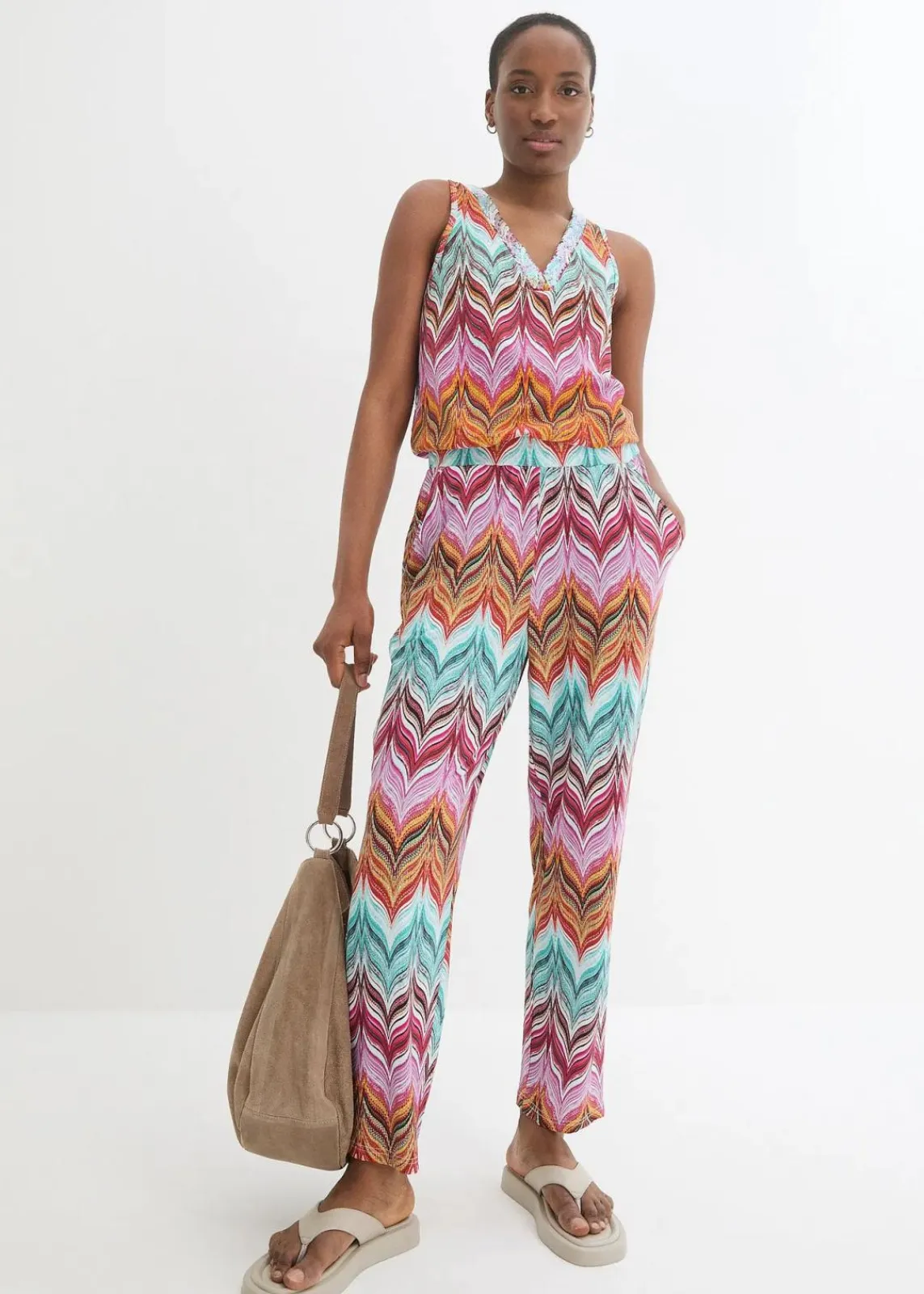 bonprix Shirts & Tops^Top mit Pailetten bunt bedruckt