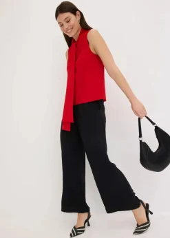 bonprix Shirts & Tops^Top mit Schluppenkragen tiefrot