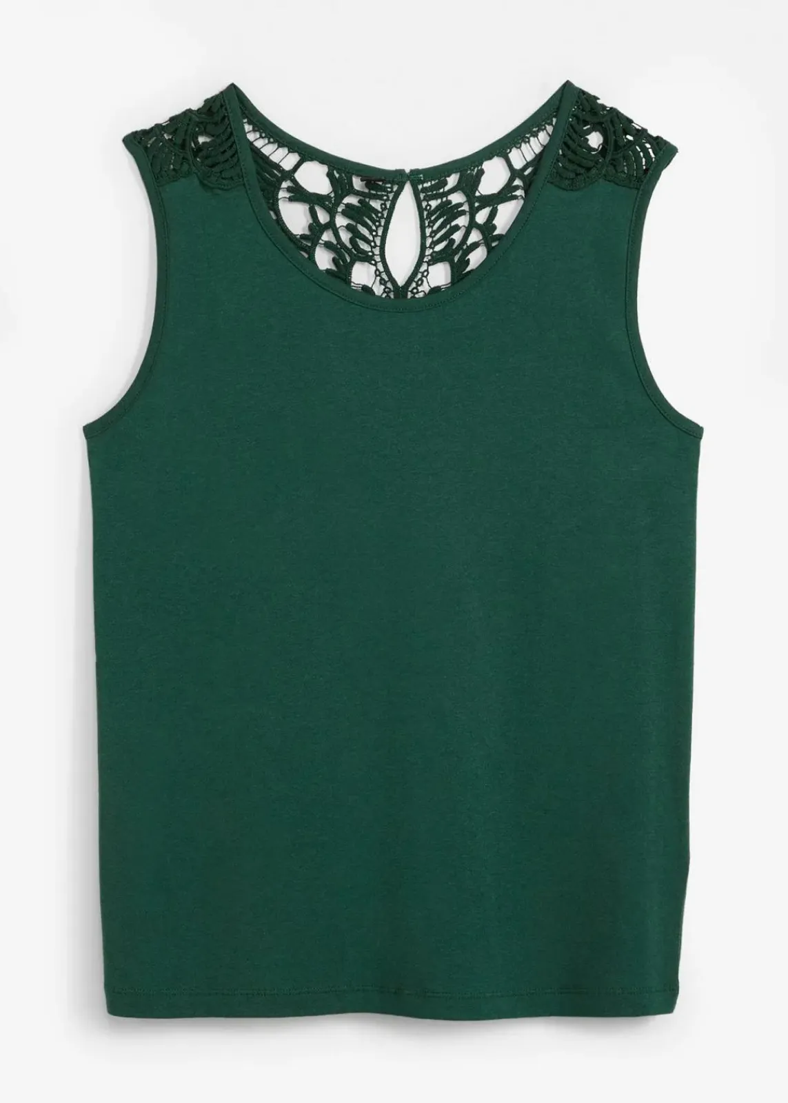 bonprix Shirts & Tops^Top mit Spitze dunkelgrün
