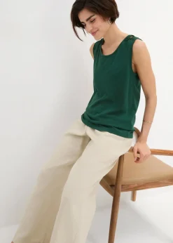 bonprix Shirts & Tops^Top mit Spitze dunkelgrün