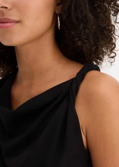 bonprix Shirts & Tops^Top mit Twist-Detail schwarz
