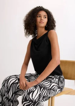 bonprix Shirts & Tops^Top mit Twist-Detail schwarz
