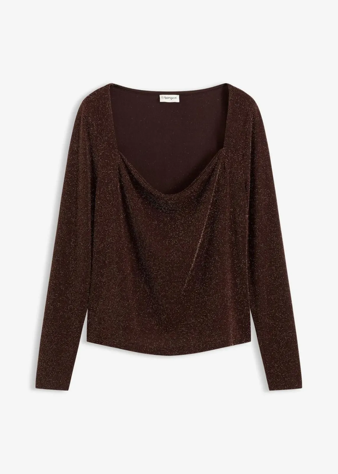 bonprix Shirts & Tops^Top mit Wasserfallausschnitt dunkelbraun
