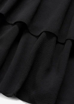 bonprix Blusen & Tuniken|Shirts & Tops^Top mit Zipper aus nachhaltige Viskose schwarz