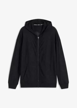 bonprix Sportbekleidung|Jacken & Mäntel^Transparente Sportjacke aus Mesh, oversized schwarz