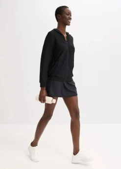 bonprix Sportbekleidung|Jacken & Mäntel^Transparente Sportjacke aus Mesh, oversized schwarz
