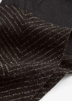 bonprix Socken & Strumpfhosen^Transparente Strumpfhose mit Glitzermuster, 20 DEN schwarz/gold