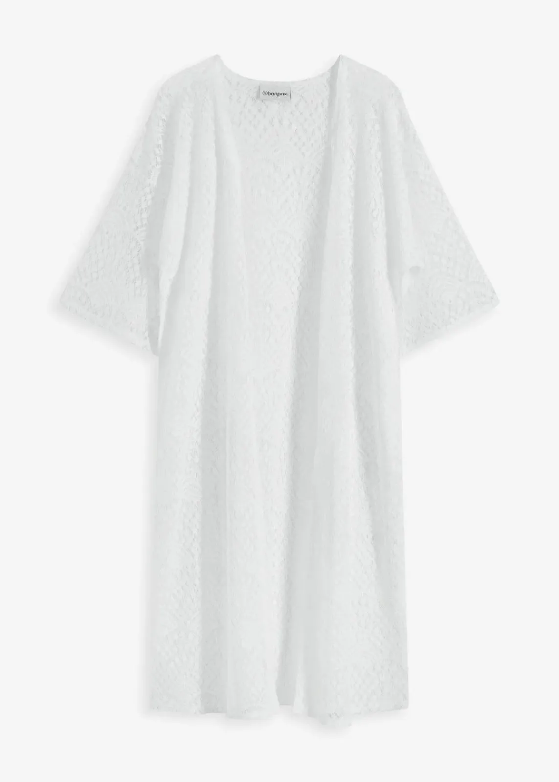 bonprix Strandmode|Bademode·Strandmode^Transparenter Strandkimono weiß