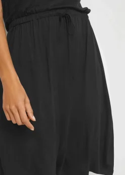 bonprix Nachhaltigere Materialien|Kleider^Transparentes Strandkleid aus Viskose schwarz
