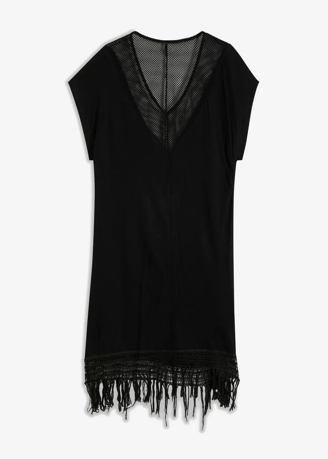 bonprix Strandmode|Bademode·Strandmode^Transparentes Strandkleid aus Viskose schwarz