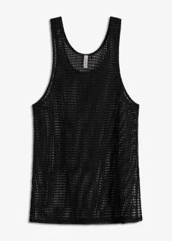 bonprix Strandmode|Shirts & Tops^Transparentes Strandtop schwarz