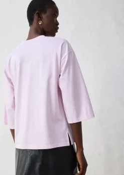bonprix Shirts & Tops^Trapezförmiges Shirt mit Seidenanteil puderflieder