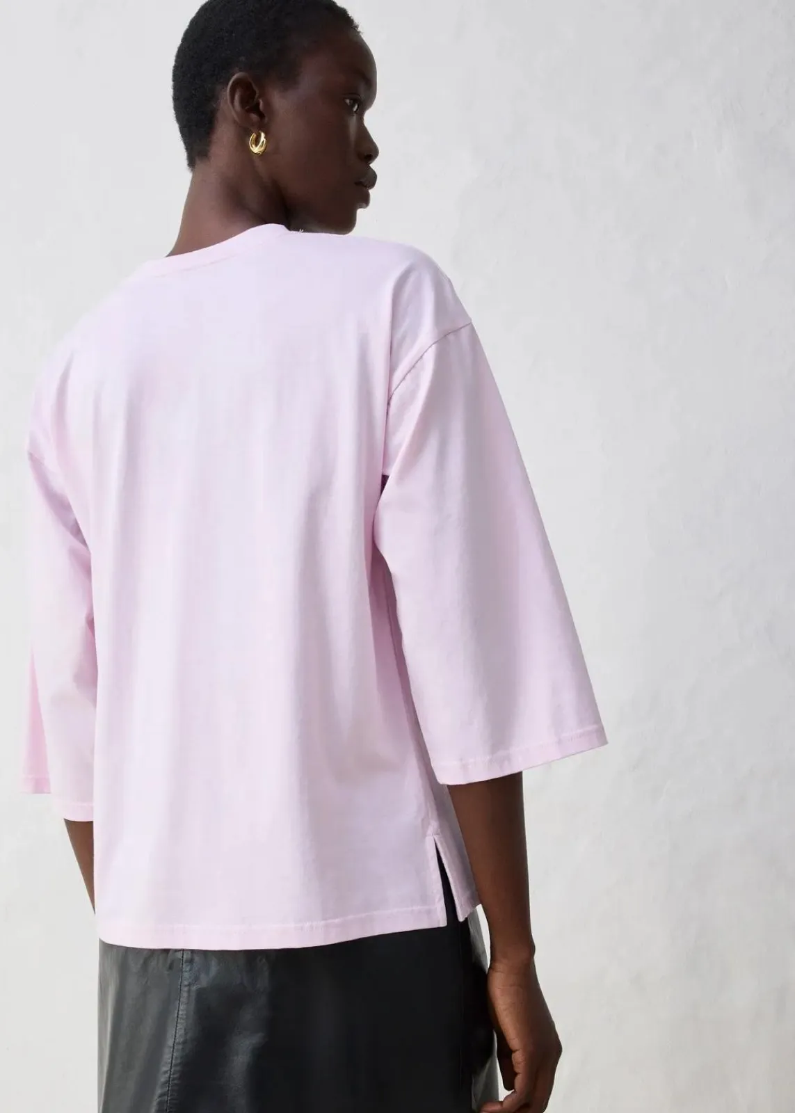 bonprix Shirts & Tops^Trapezförmiges Shirt mit Seidenanteil puderflieder