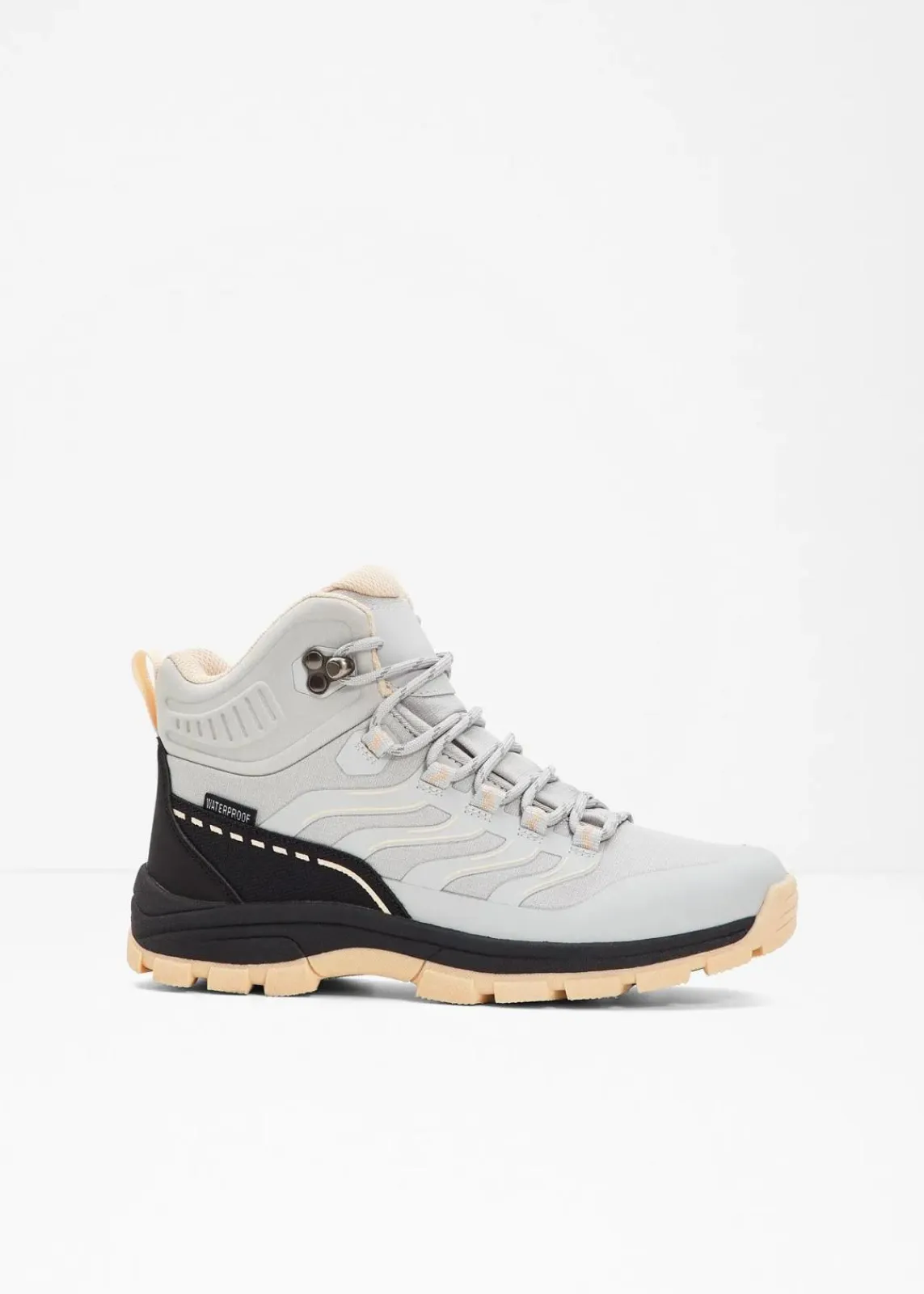 bonprix Sport- & Trekkingschuhe|Boots^Trekking-Boots grau/apricot