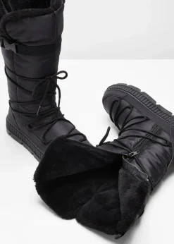 bonprix Mädchen·Stiefel & Stiefeletten|Komfortschuhe^Trekking-Boots schwarz
