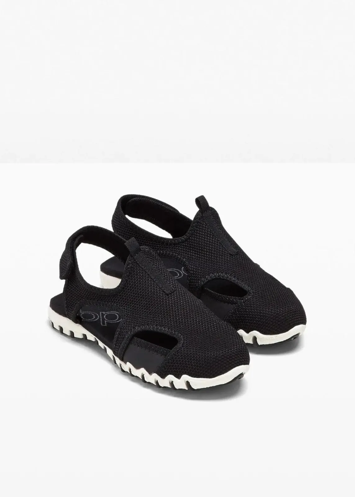 bonprix Sport- & Trekkingschuhe|Sommerschuhe^Trekkingsandalen mit Profilsohle schwarz/weiß