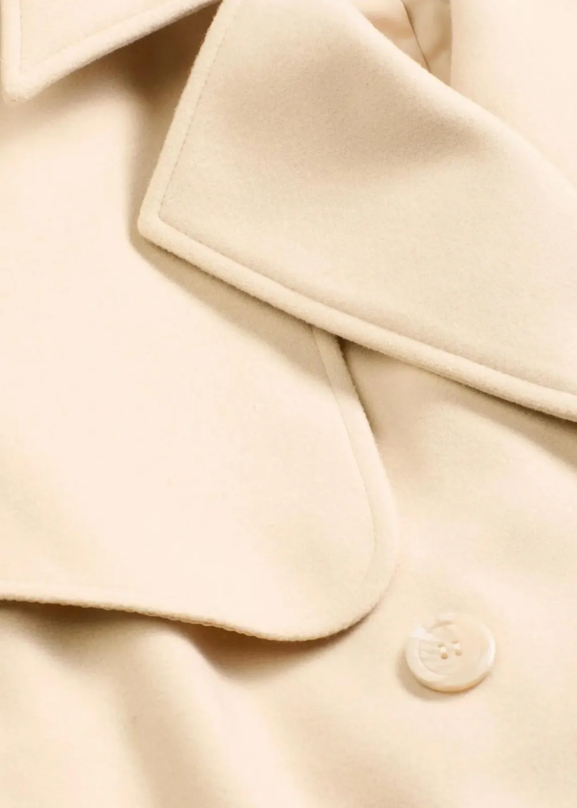 bonprix Bekleidung·Hosen|Jacken & Mäntel^Trenchcoat in Wolloptik kieselbeige