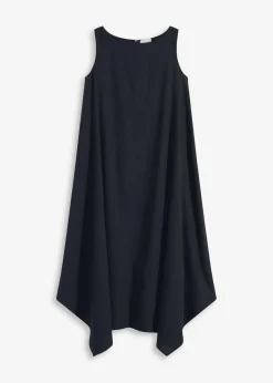 bonprix Kleider^Trägerkleid aus feinem Viskose-Mix schwarz