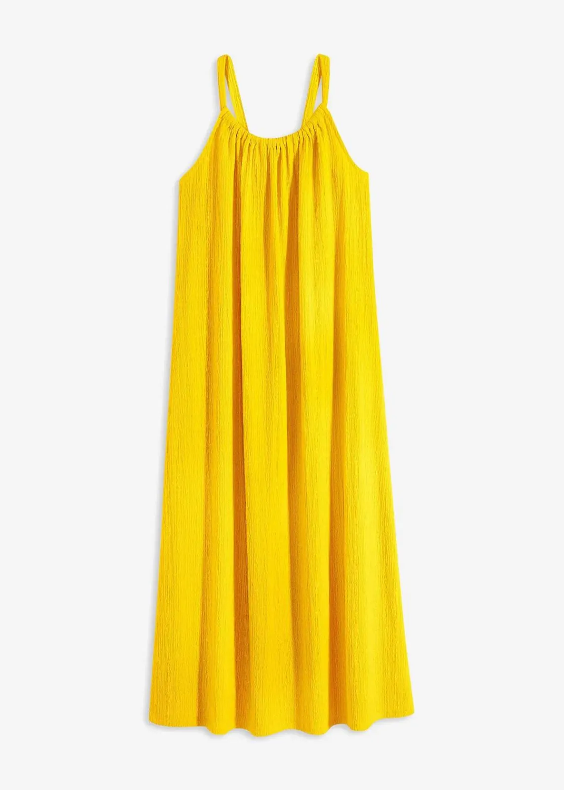bonprix Nachhaltigere Materialien|Kleider^Trägerkleid aus leichtem Crêpe narzissengelb