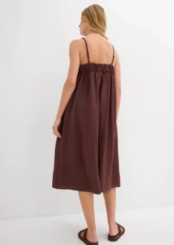 bonprix Bekleidung·Pullover & Strickjacken|Kleider^Trägerkleid aus softem Viskose-Mix terrabraun