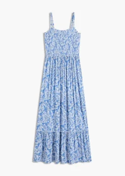 bonprix Kleider|Bekleidung·Pullover & Strickjacken^Trägerkleid aus Viskose-Mix blau paisley