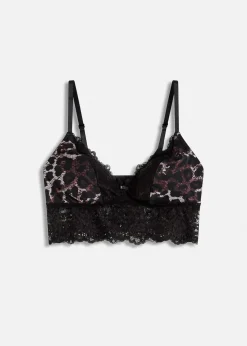 bonprix Nachhaltigere Materialien|Dessous^Triangel Bustier mit Spitze leo bedruckt