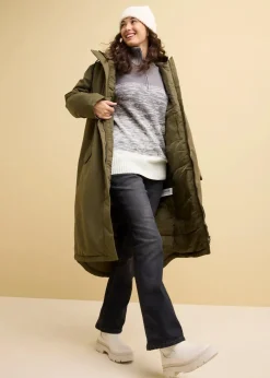 bonprix Bekleidung·Jeans|Pullover & Strickjacken^Troyer mit Farbverlauf rauchgrau/wollweiß meliert