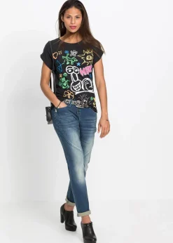 bonprix Shirts & Tops^T-Shirt schwarz bedruckt