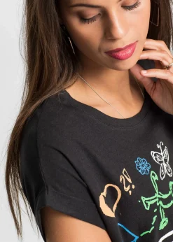 bonprix Shirts & Tops^T-Shirt schwarz bedruckt