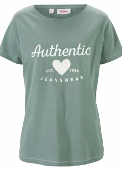 bonprix Shirts & Tops^T-Shirt rauchgrün bedruckt