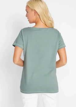 bonprix Shirts & Tops^T-Shirt rauchgrün bedruckt