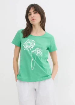bonprix Shirts & Tops^T-Shirt opalgrün/weiß bedruckt