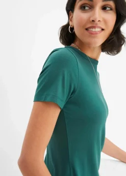 bonprix Nachhaltigere Materialien|Shirts & Tops^T-Shirt aus fließender Viskose mattgrün