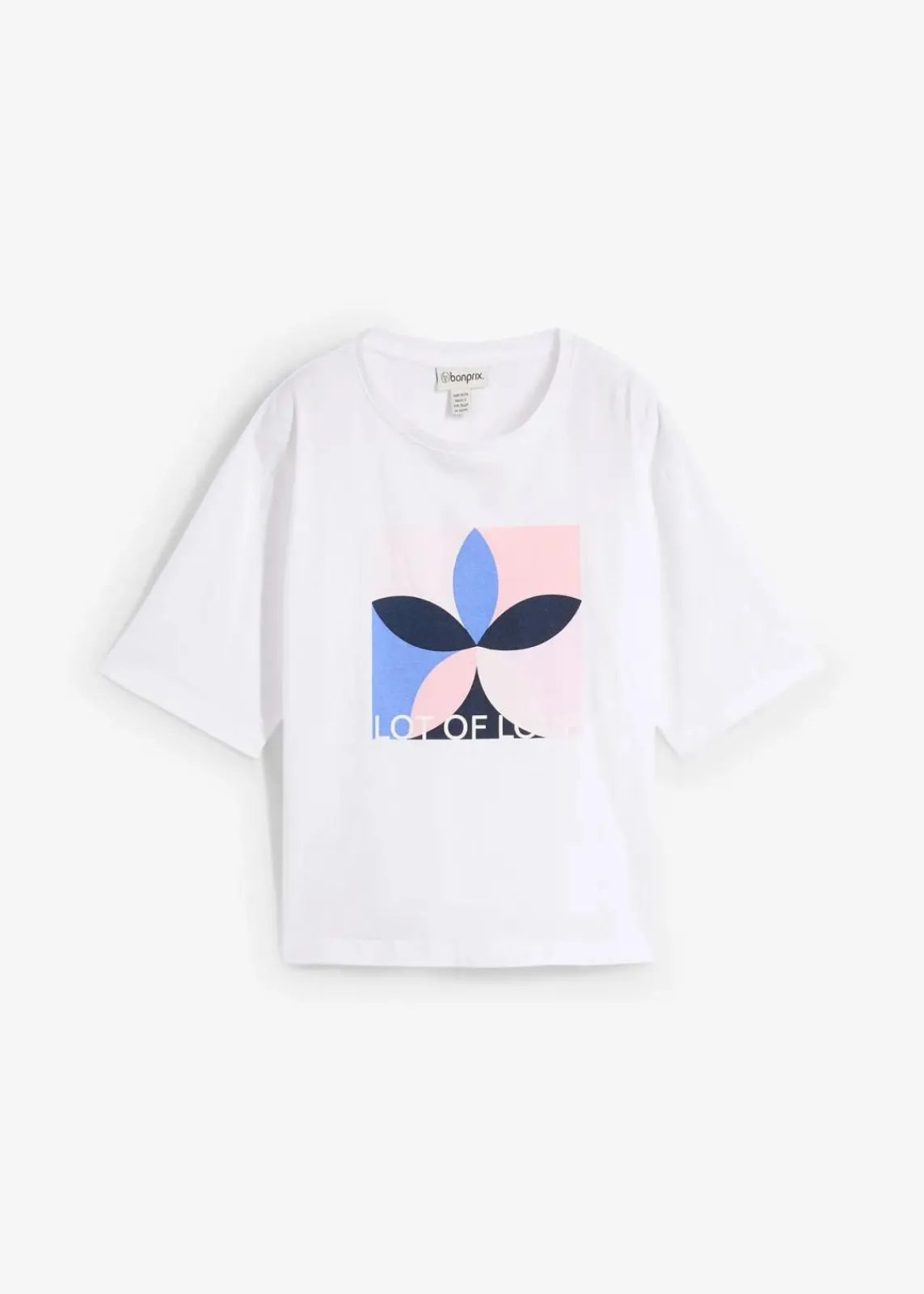 bonprix Shirts & Tops|Nachhaltigere Materialien^T-Shirt aus reiner Baumwolle weiß graphisch bedruckt
