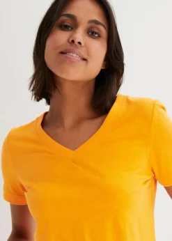bonprix Shirts & Tops|Basics^T-Shirt aus reiner Baumwolle kürbisorange