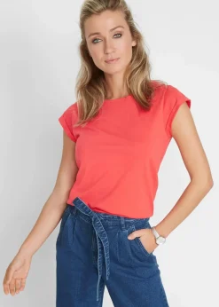 bonprix Shirts & Tops|Basics^T-Shirt aus reiner Baumwolle hummer