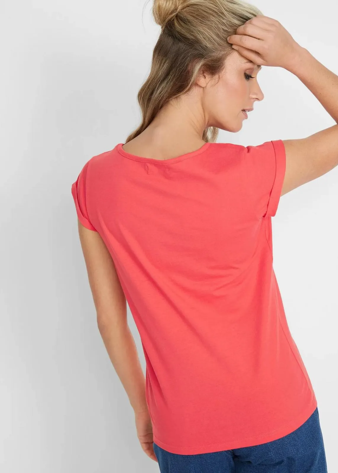 bonprix Shirts & Tops|Basics^T-Shirt aus reiner Baumwolle hummer