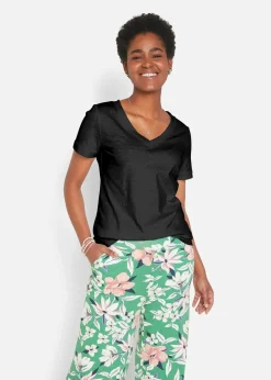 bonprix Bekleidung·Röcke|Basics^T-Shirt aus reiner Baumwolle schwarz