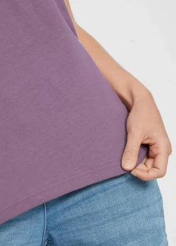 bonprix Shirts & Tops|Basics^T-Shirt aus reiner Baumwolle mattlavendel