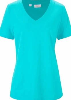 bonprix Shirts & Tops|Basics^T-Shirt aus reiner Baumwolle aqua