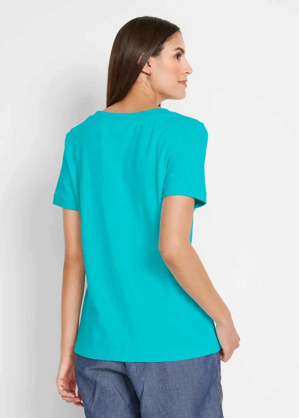 bonprix Shirts & Tops|Basics^T-Shirt aus reiner Baumwolle aqua