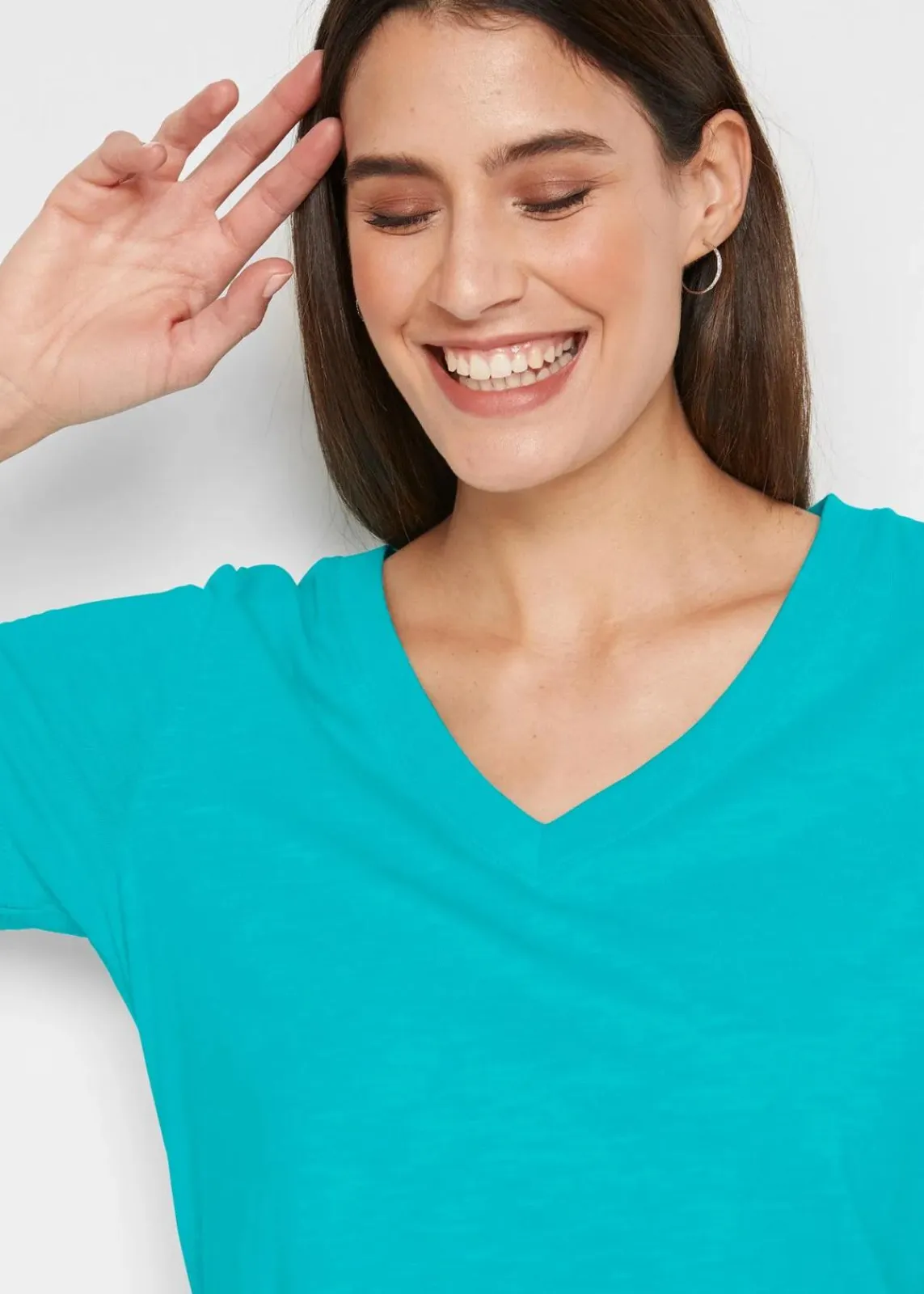 bonprix Shirts & Tops|Basics^T-Shirt aus reiner Baumwolle aqua