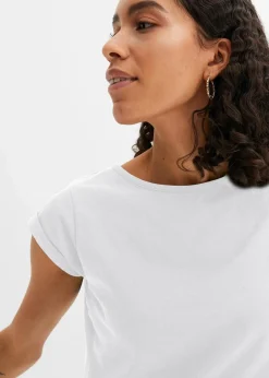 bonprix Shirts & Tops|Basics^T-Shirt aus reiner Baumwolle weiß