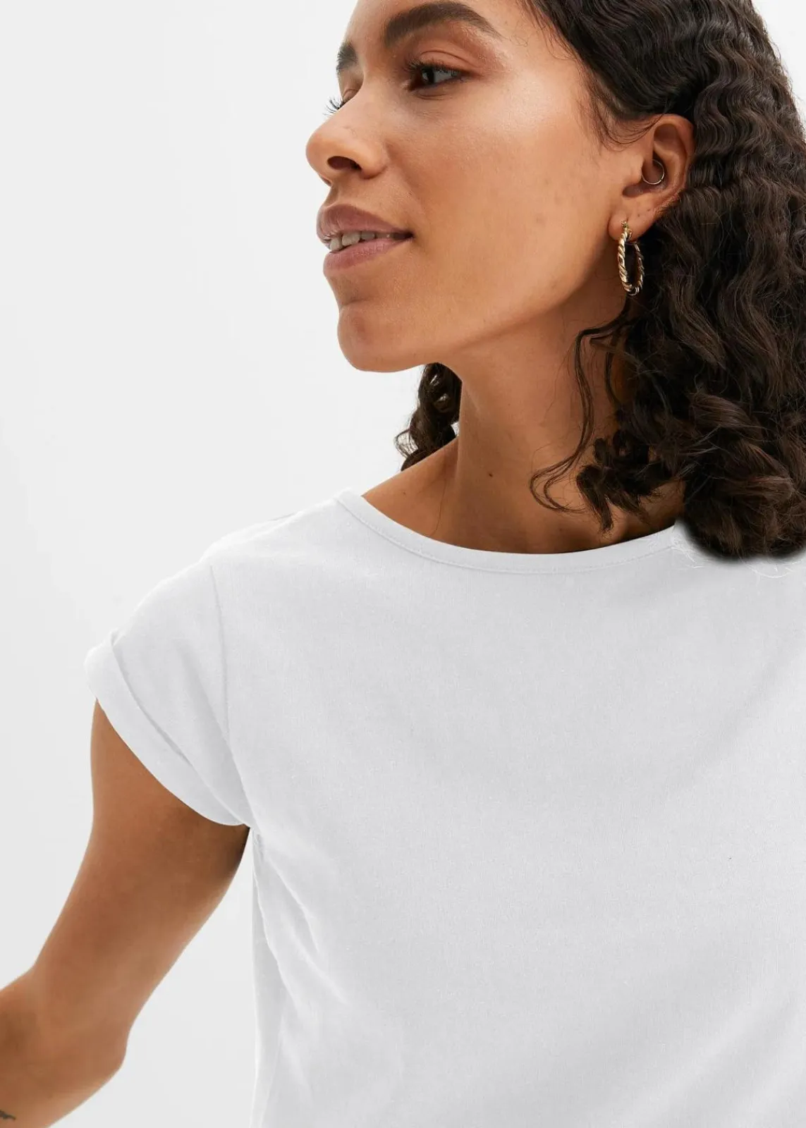 bonprix Shirts & Tops|Basics^T-Shirt aus reiner Baumwolle weiß