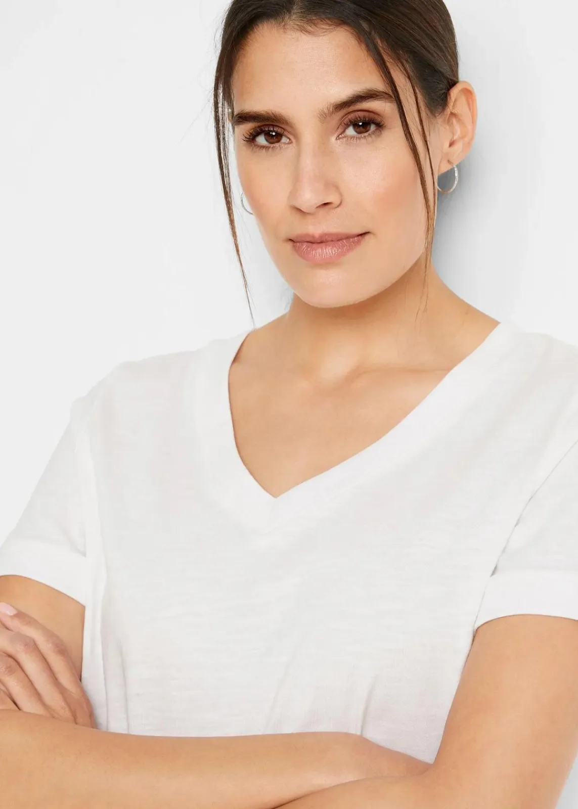 bonprix Shirts & Tops|Basics^T-Shirt aus reiner Baumwolle weiß