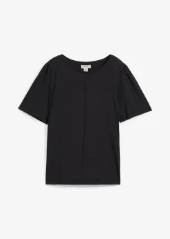 bonprix Nachhaltigere Materialien|Shirts & Tops^T-Shirt aus reiner Baumwolle schwarz