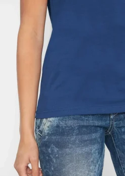 bonprix Shirts & Tops|Basics^T-Shirt aus reiner Baumwolle mitternachtsblau