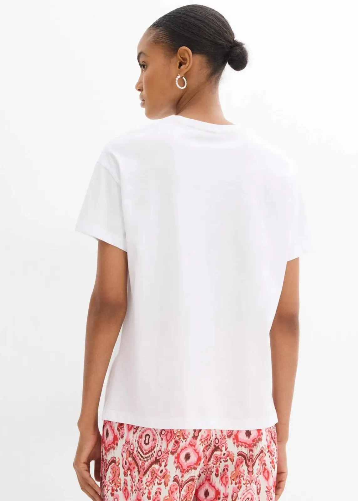 bonprix Shirts & Tops^T-Shirt aus reiner Baumwolle weiß/rot bedruckt