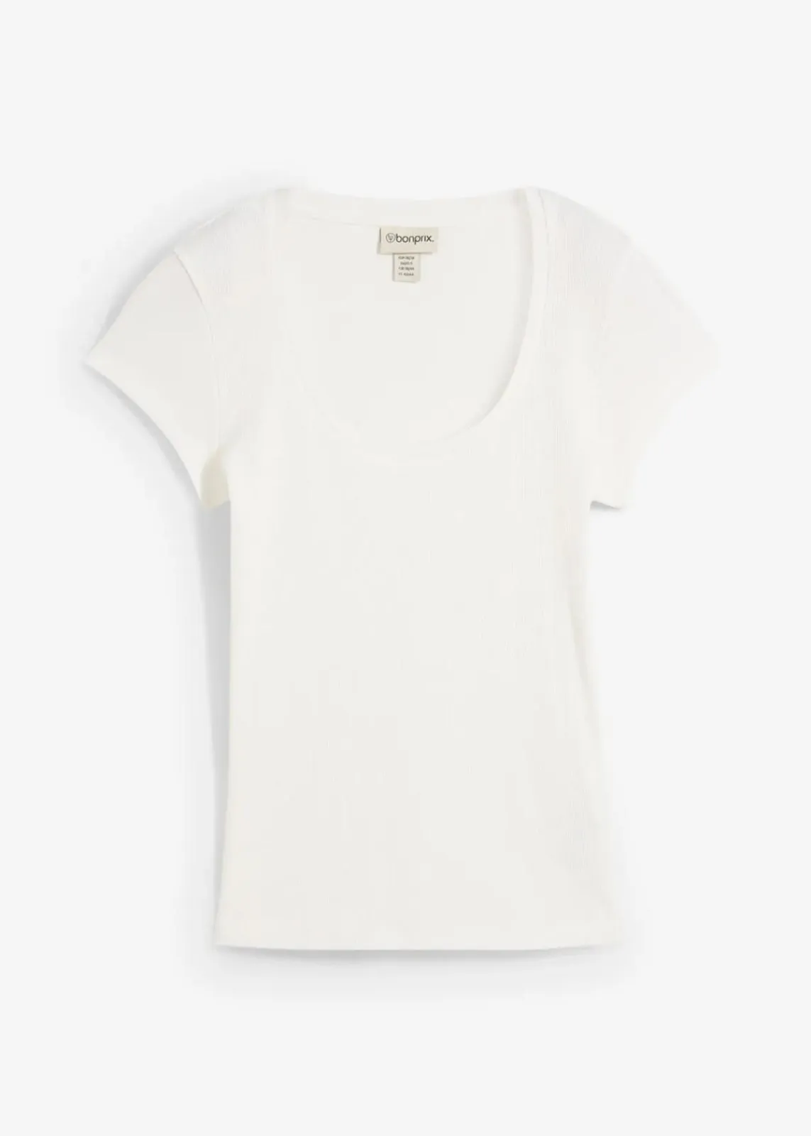 bonprix Basics|Shirts & Tops^T-Shirt aus reiner Bio-Baumwolle wollweiß